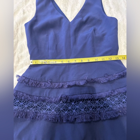 Adelyn Rae Navy Ruffle Dress - Picture 5 of 7